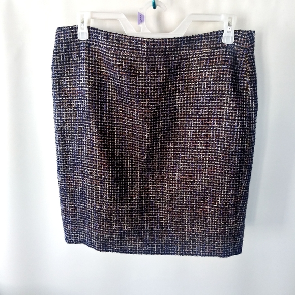 J. Crew Factory Dresses & Skirts - J Crew The Pencil Skirt metallic tweed skirt 14